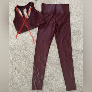 Carbon38 takara shine wine high rise legging
